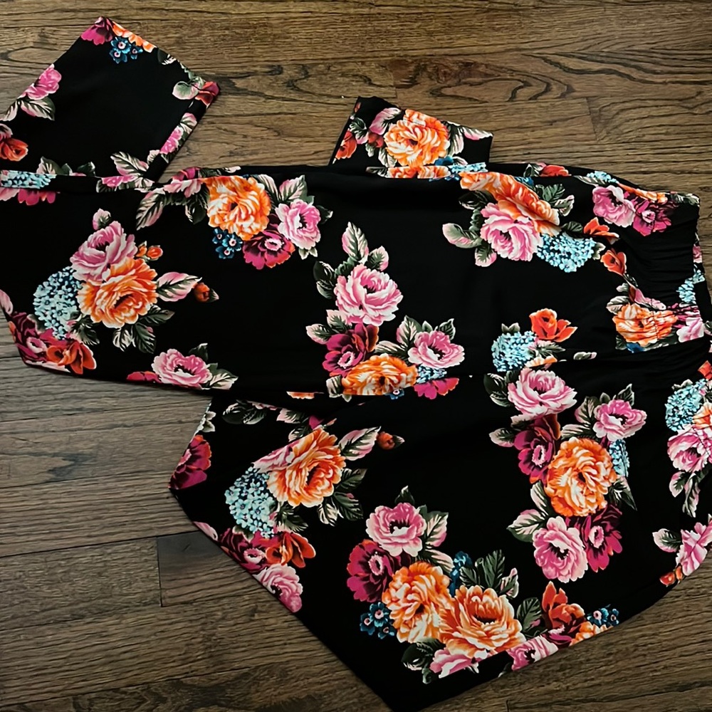 floral highwaisted pants